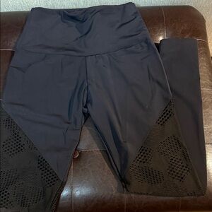 Onzie high waist legging with mesh detail